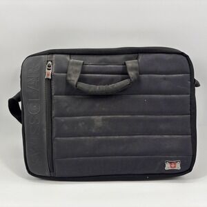 Swiss Gear 17" Laptop Shoulder Strap Computer Case Messenger Travel Bag Black